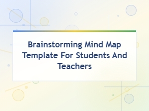 Brainstorming Mind Map Template for Students and Teachers